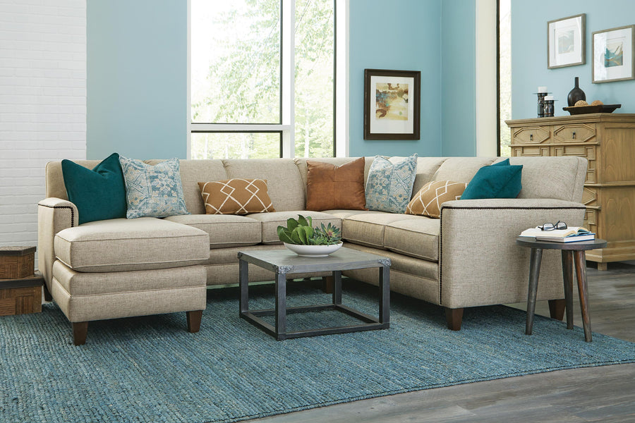 Smith Brothers 3122 Fabric Sectional - Foothills Amish Furniture