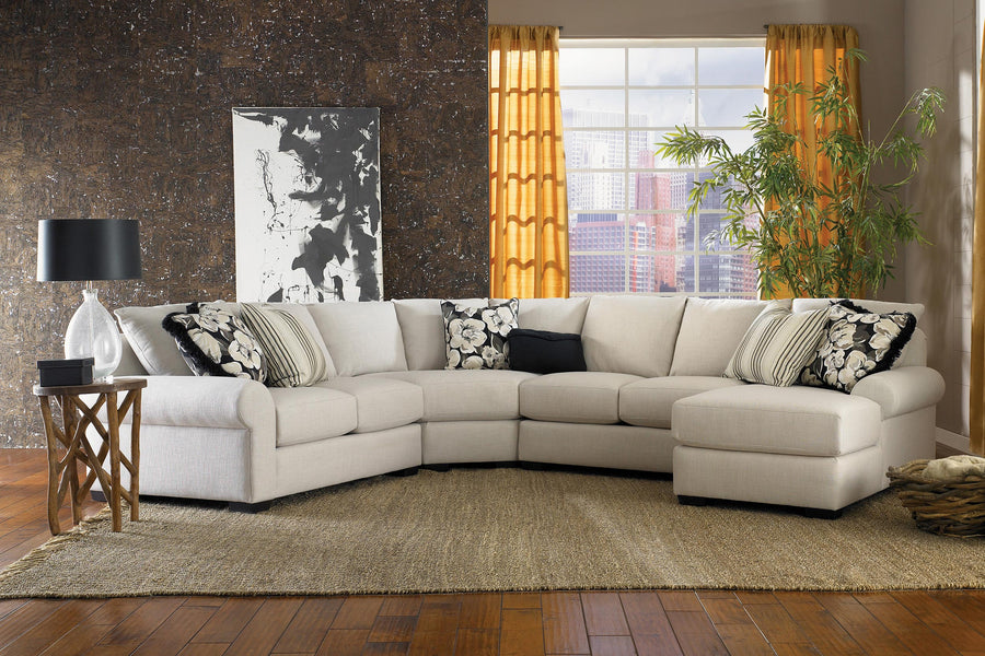 Smith Brothers 8213-A Fabric Sectional - Foothills Amish Furniture