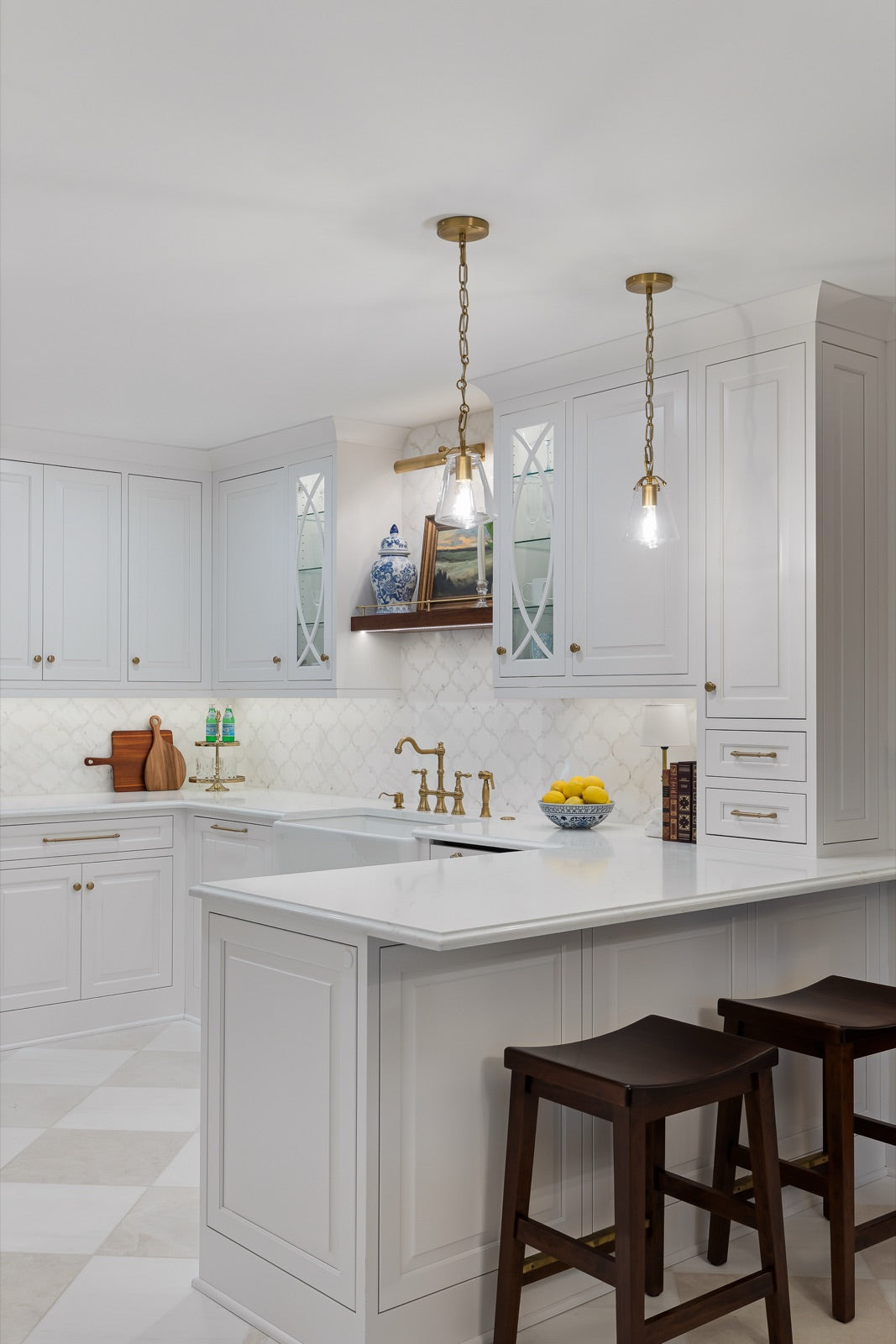 Smith project custom Amish cabinetry, Brittanya Tammearu Interiors